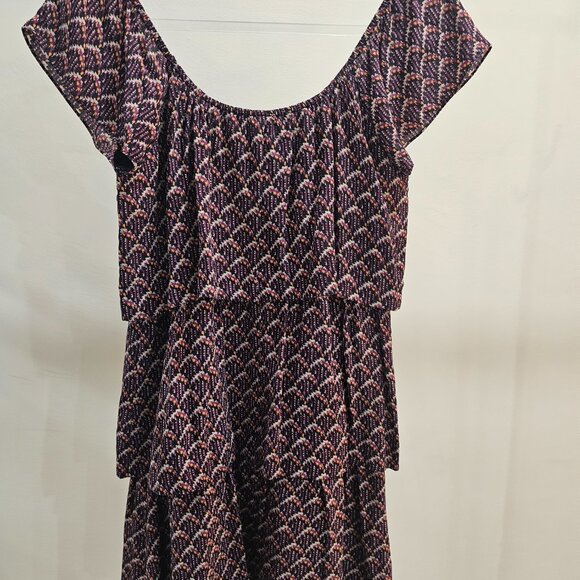 Guess by Marciano Print Tier/Ruffle Leisure Dress/ResortWear - Picture 4 of 5